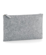 Felt accessory pouch — Grey Melange