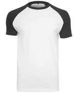 Raglan contrast tee — White/Black*
