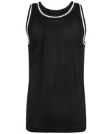 Mesh tank top — Black/White