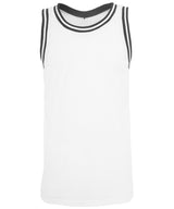 Mesh tank top — White/Black