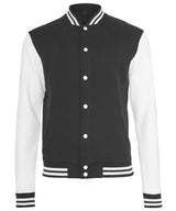 Sweat college jacket — Black/White