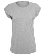 Women's extended shoulder tee — Heather Grey*†