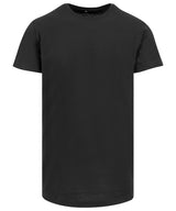 Shaped long tee — Black*