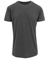 Shaped long tee — Charcoal*