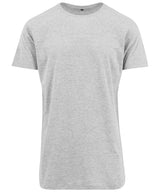 Shaped long tee — Heather Grey*