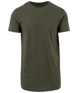 Shaped long tee — Olive