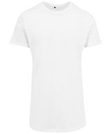 Shaped long tee — White*