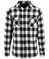 Checked flannel shirt — Black/White