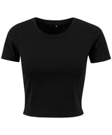 Women's cropped tee — Black