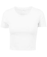 Women's cropped tee — White