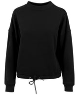 Women's oversize crew neck — Black