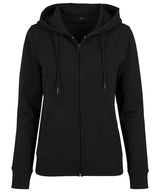 Women's terry zip hoodie — Black