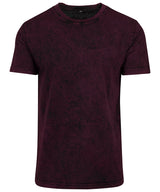 Acid washed tee — Berry/Black