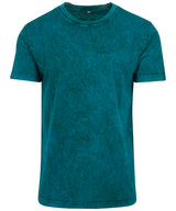 Acid washed tee — Teal/Black