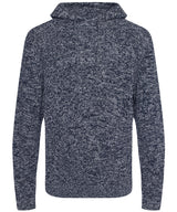 Iguazu regen knitted hoodie — Navy/Heather Grey