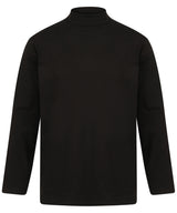 Long sleeve roll neck top — Black