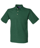 Classic cotton piqué polo with stand-up collar — Bottle*