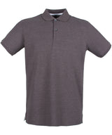 Micro-fine piqué polo shirt — Charcoal
