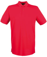 Micro-fine piqué polo shirt — Classic Red*