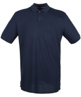 Micro-fine piqué polo shirt — Navy*