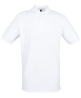 Micro-fine piqué polo shirt — White*