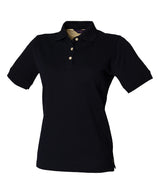 Women's classic cotton piqué polo shirt — Navy