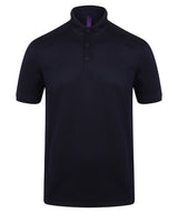 Stretch polo shirt with wicking finish (slim fit) — Oxford Navy*