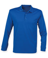 Long sleeve Coolplus® polo shirt — Royal*