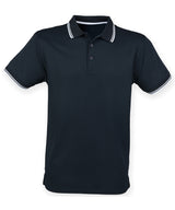 Double tipped Coolplus® polo shirt — Navy/White