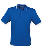 Double tipped Coolplus® polo shirt — Royal/White