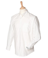 Long sleeve classic Oxford shirt — White*