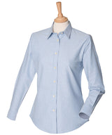 Women's classic long sleeve Oxford shirt — Blue