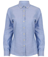 Women's modern long sleeve Oxford shirt — Blue
