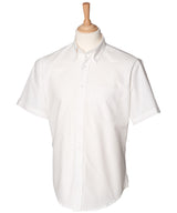 Short sleeve classic Oxford shirt — White*