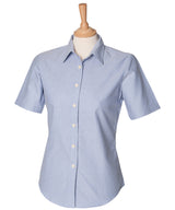 Women's short sleeve classic Oxford shirt — Blue*