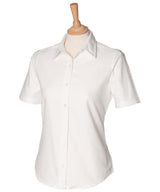 Women's short sleeve classic Oxford shirt — White*