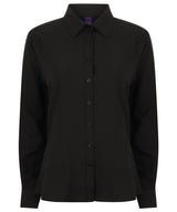 Women's wicking antibacterial long sleeve shirt — Black