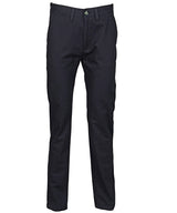 Women's 65/35 flat fronted chino trousers — Navy