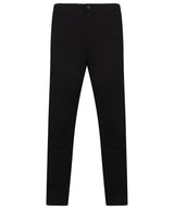 Stretch chinos with flex waistband — Black
