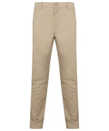 Stretch chinos with flex waistband — Stone
