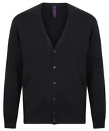 V-button cardigan — Navy