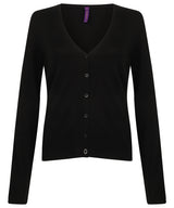 Women's v-neck cardigan — Black
