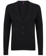 Women's v-neck cardigan — Navy