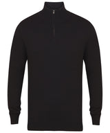 ¼ zip jumper — Black