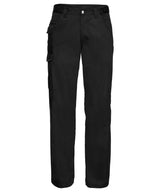 Polycotton twill workwear trousers — Black