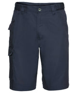 Polycotton twill workwear shorts — French Navy
