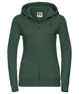 Women's authentic zipped hooded sweatshirt — Bottle Green