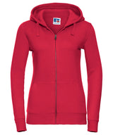 Women's authentic zipped hooded sweatshirt — Classic Red