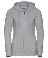 Women's authentic zipped hooded sweatshirt — Light Oxford*