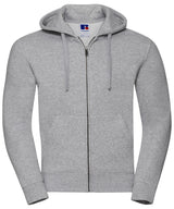 Authentic zipped hooded sweat — Light Oxford*